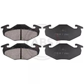 Jeu de 4 plaquettes de frein arrière A.B.S.