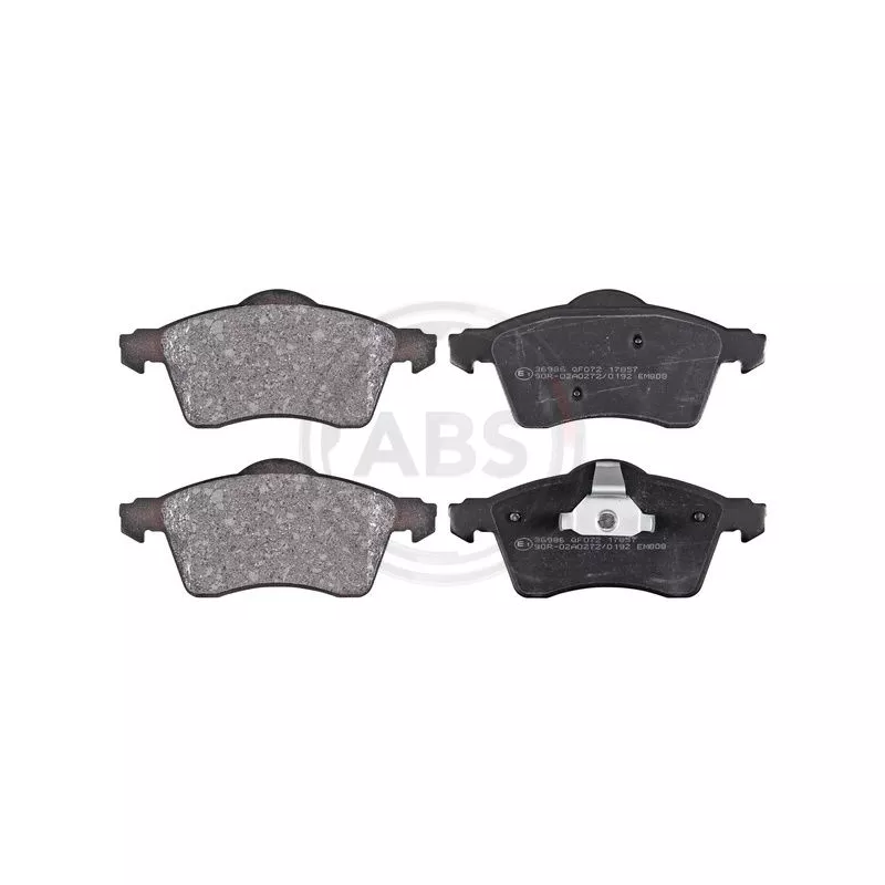 Jeu de 4 plaquettes de frein avant A.B.S. 36986