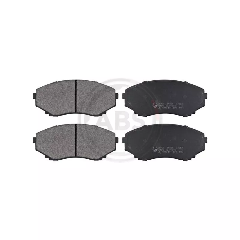 Jeu de 4 plaquettes de frein avant A.B.S. 36995