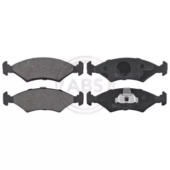 Jeu de 4 plaquettes de frein avant A.B.S. 36997