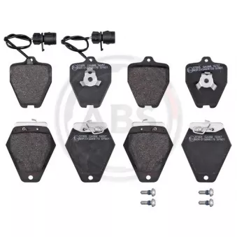 Jeu de 4 plaquettes de frein avant A.B.S. 37005