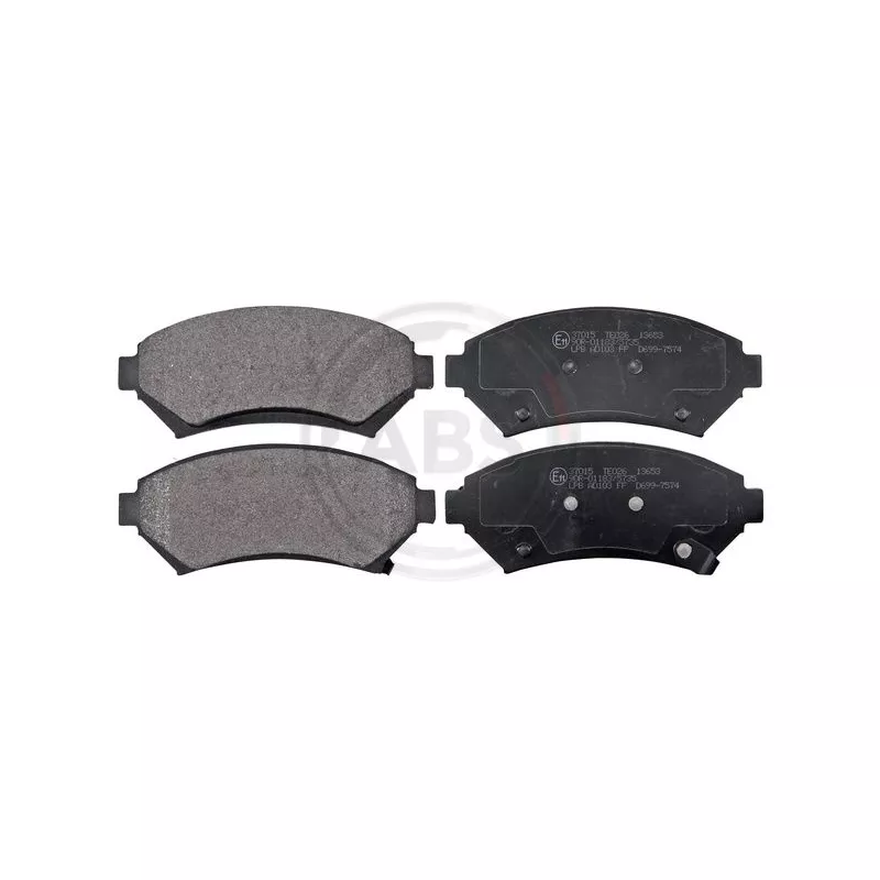 Jeu de 4 plaquettes de frein avant A.B.S. 37015