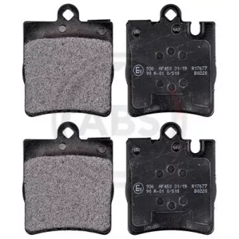 Jeu de 4 plaquettes de frein arrière A.B.S. 37022