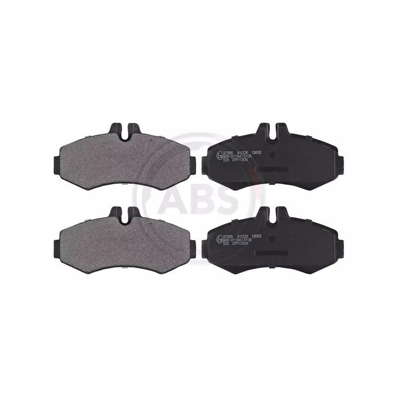 Jeu de 4 plaquettes de frein avant A.B.S. 37095
