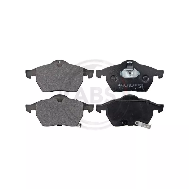 Jeu de 4 plaquettes de frein avant A.B.S. 37116