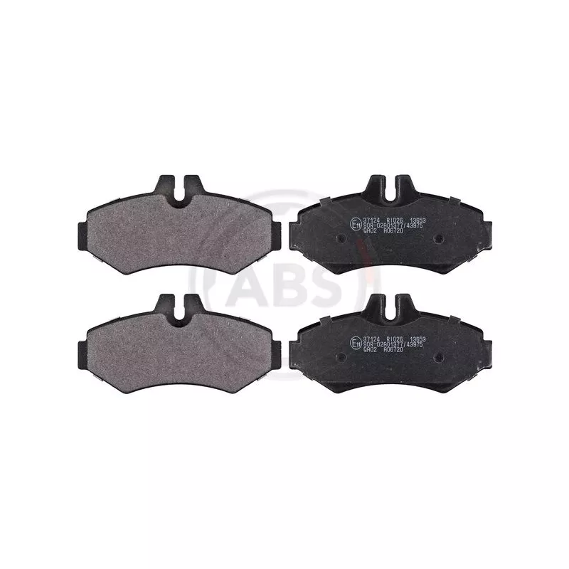 Jeu de 4 plaquettes de frein arrière A.B.S. 37124