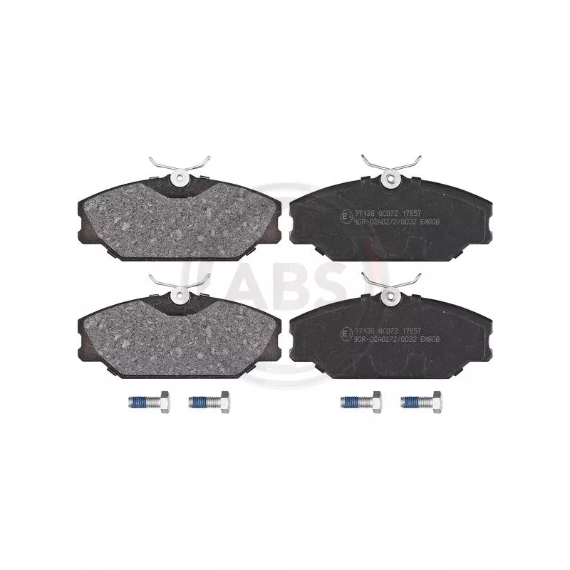 Jeu de 4 plaquettes de frein avant A.B.S. 37138