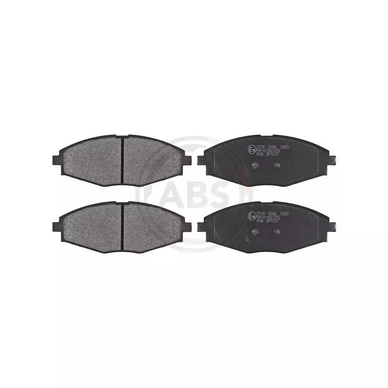 Jeu de 4 plaquettes de frein avant A.B.S. 37139