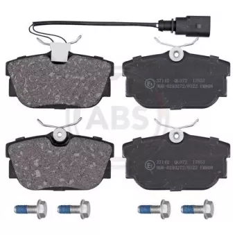 Jeu de 4 plaquettes de frein arrière A.B.S.