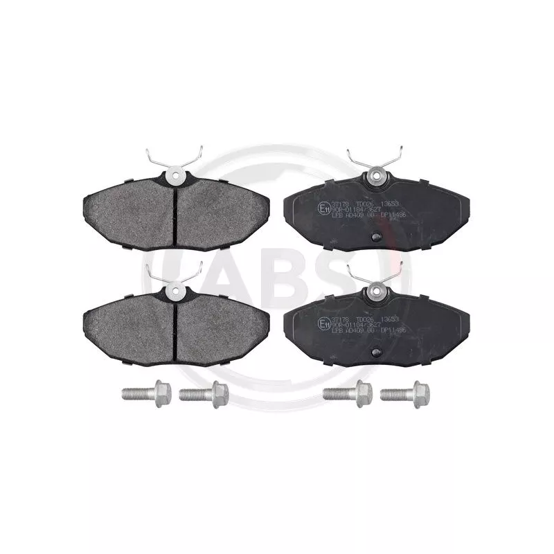 Jeu de 4 plaquettes de frein arrière A.B.S. 37178