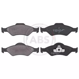 Jeu de 4 plaquettes de frein avant A.B.S. 37196