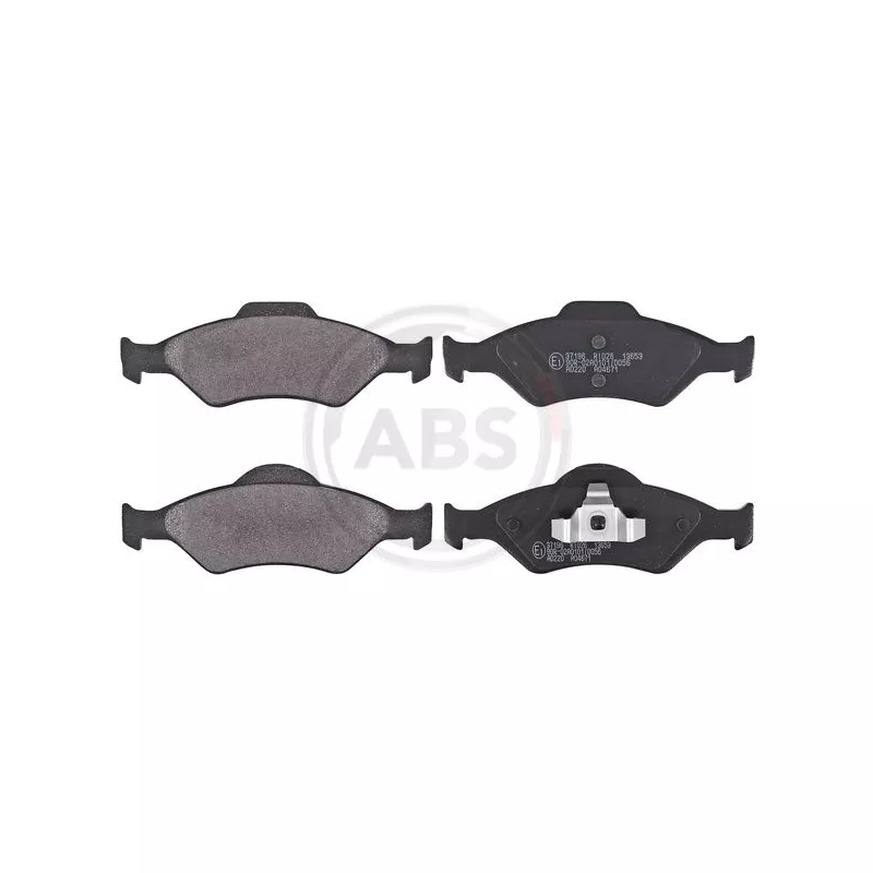 Jeu de 4 plaquettes de frein avant A.B.S. 37196
