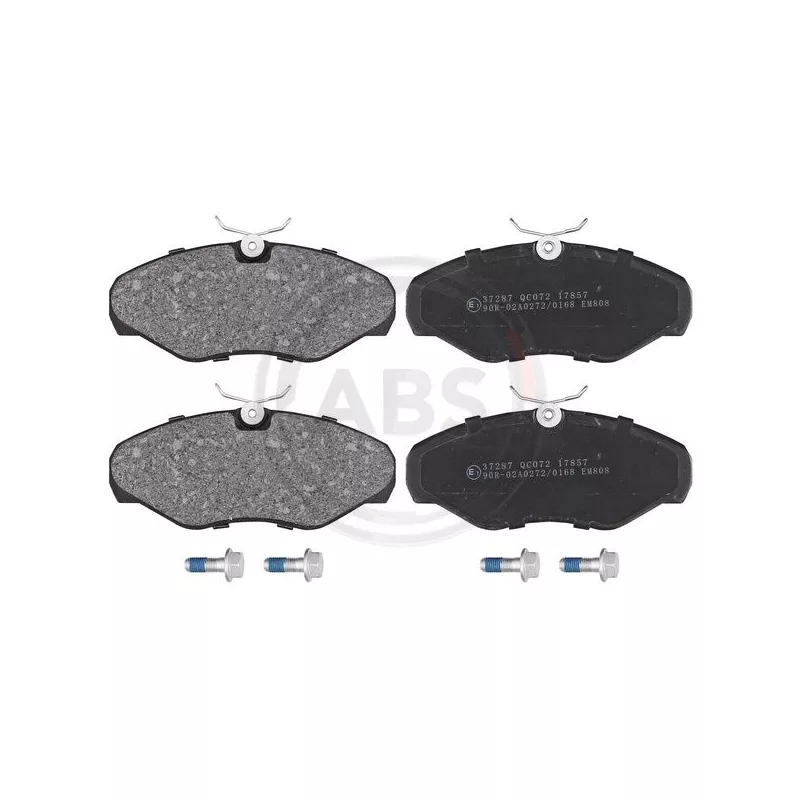 Jeu de 4 plaquettes de frein avant A.B.S. 37287