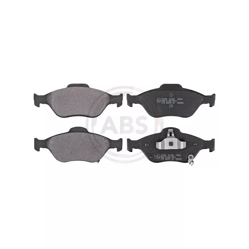 Jeu de 4 plaquettes de frein avant A.B.S. 37546