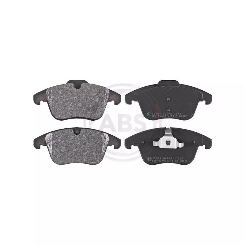 Jeu de 4 plaquettes de frein avant A.B.S. 37568
