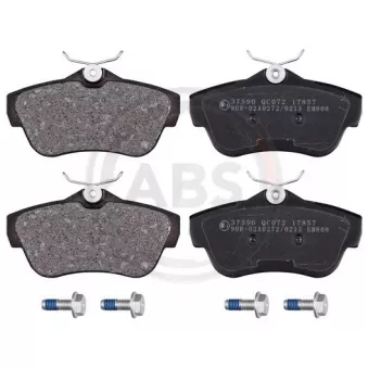 Jeu de 4 plaquettes de frein arrière A.B.S. 37590