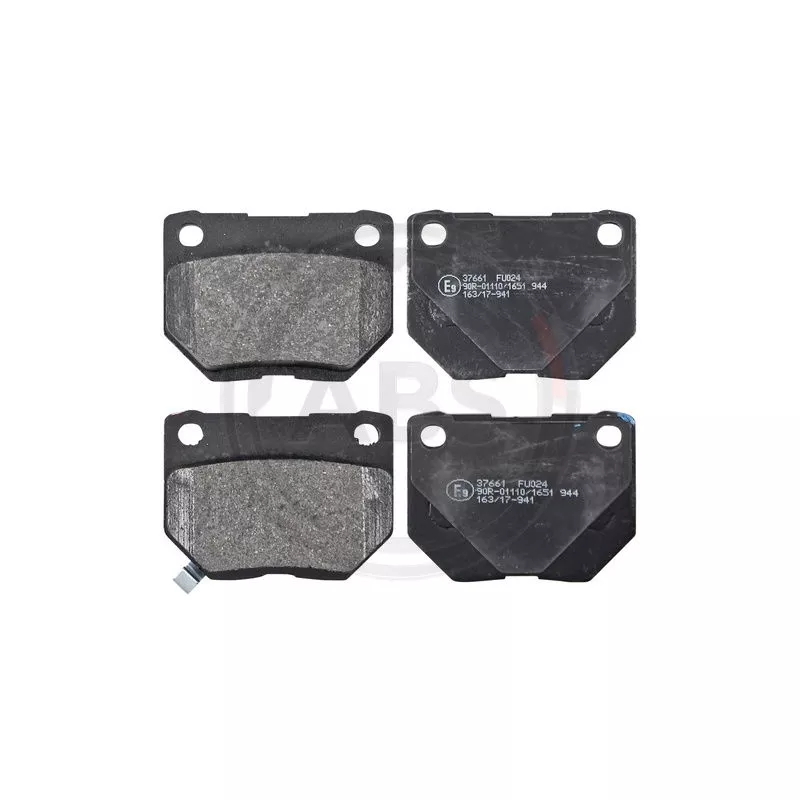 Jeu de 4 plaquettes de frein arrière A.B.S. 37661