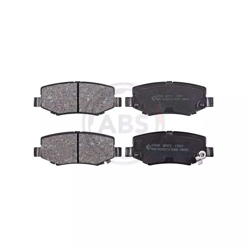 Jeu de 4 plaquettes de frein arrière A.B.S. 37698