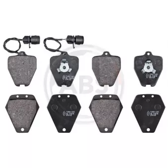Jeu de 4 plaquettes de frein avant A.B.S. 37759