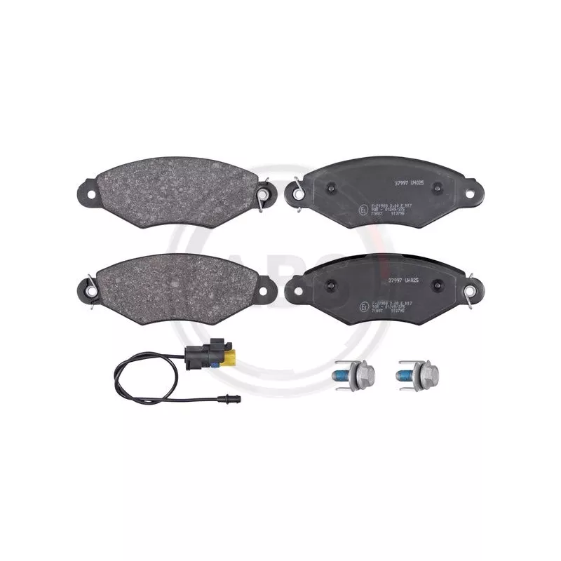 Jeu de 4 plaquettes de frein avant A.B.S. 37997