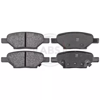 Jeu de 4 plaquettes de frein arrière A.B.S. 38438