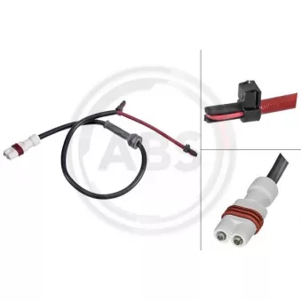 Contact d'avertissement, usure des plaquettes de frein A.B.S. 39577