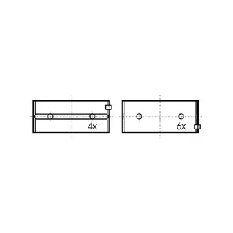 Kit de coussinet de vilebrequin KOLBENSCHMIDT 77127618