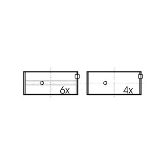 Kit de coussinet de vilebrequin KOLBENSCHMIDT 77130628