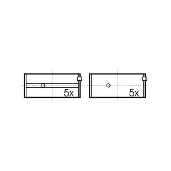 Kit de coussinet de vilebrequin KOLBENSCHMIDT 77131628