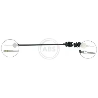 Tirette à câble, commande d'embrayage A.B.S. K26890