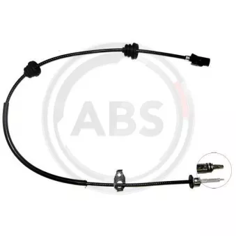 Câble flexible de commande de compteur A.B.S.