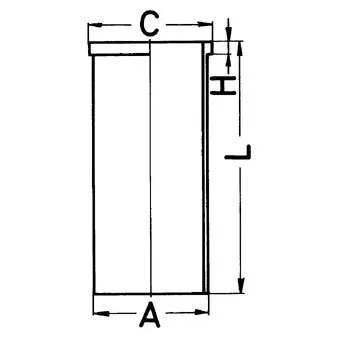 Chemise de cylindre KOLBENSCHMIDT 89183190