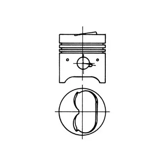 Piston KOLBENSCHMIDT 90092630