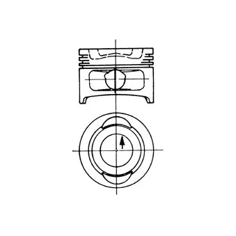 Piston KOLBENSCHMIDT 90264700