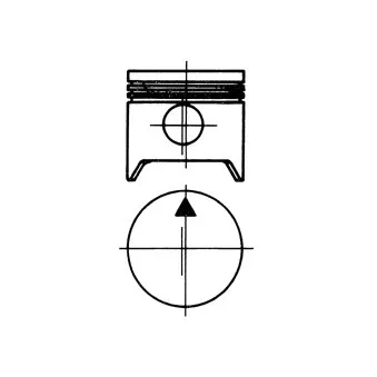 Piston KOLBENSCHMIDT 90451750