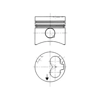 Piston KOLBENSCHMIDT 90732610