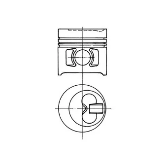 Piston KOLBENSCHMIDT 91022600