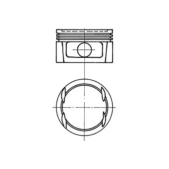 Piston KOLBENSCHMIDT 91023710