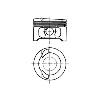 Piston KOLBENSCHMIDT 91033610