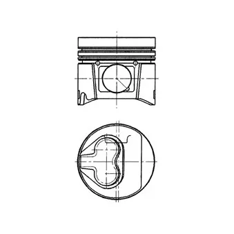 Piston KOLBENSCHMIDT 91313700