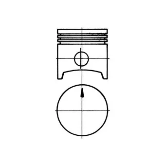 Piston KOLBENSCHMIDT 91322731