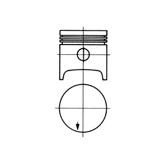 Piston KOLBENSCHMIDT 91334701