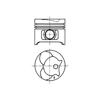 Piston KOLBENSCHMIDT 91372620
