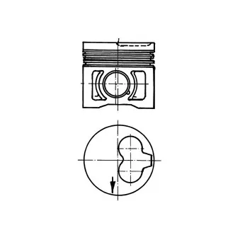 Piston KOLBENSCHMIDT 91386630