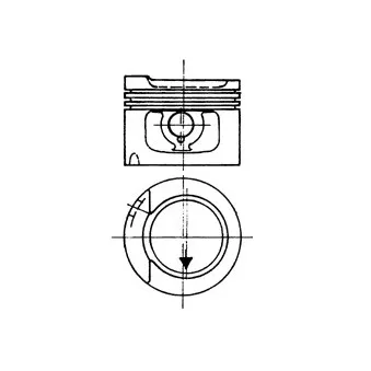 Piston KOLBENSCHMIDT 91513620