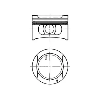 Piston KOLBENSCHMIDT 91532600