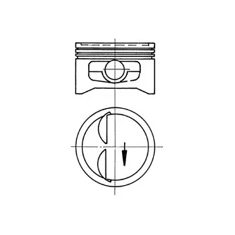 Piston KOLBENSCHMIDT 91937610