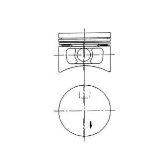 Piston KOLBENSCHMIDT 92396620