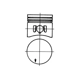 Piston KOLBENSCHMIDT 93084620