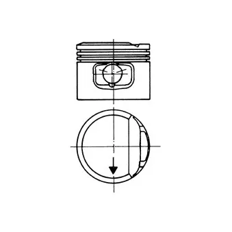 Piston KOLBENSCHMIDT 93117610